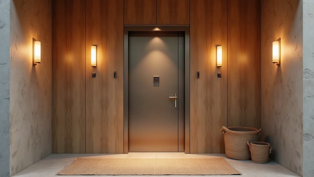 Comparaison visuelle entre un intérieur en béton coulé et un module en acier renforcé